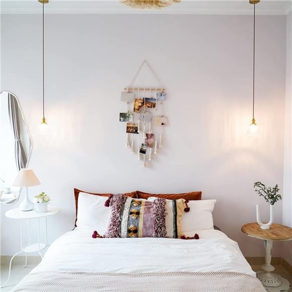 Hanging Photo Display Macrame Wall Hanging Boho Room Home Decor Teen Girl Womens - Picture 2 of 6